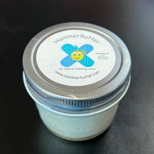drawing salve family size 4 oz glass jar – HammerButter